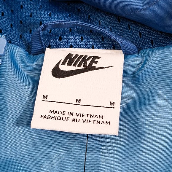 Nike Air Woven Lined Jacket Men's Water Repellant Coat Blue DD6442-476 - Picture 9 of 9